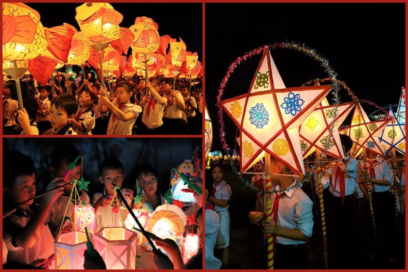 Lantern parade in Mid-Autumn Festival